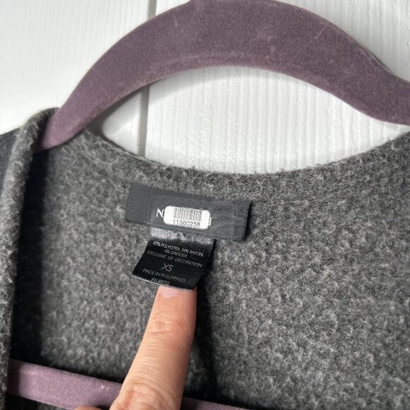 Josie Natori Anthracite Grey Short Sleeve Brushed Wrap Cardigan Women's X-Small - Picture 4 of 8